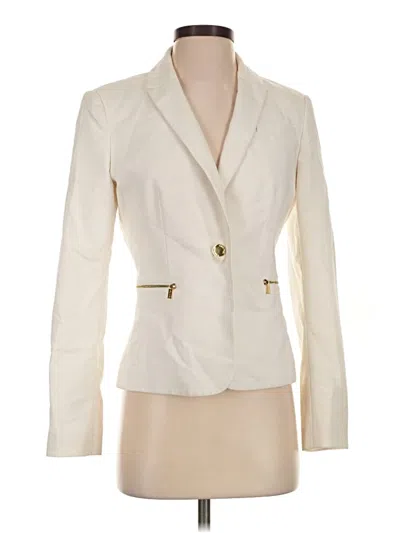 Pre-owned Calvin Klein Blazer Jacket In Ivory