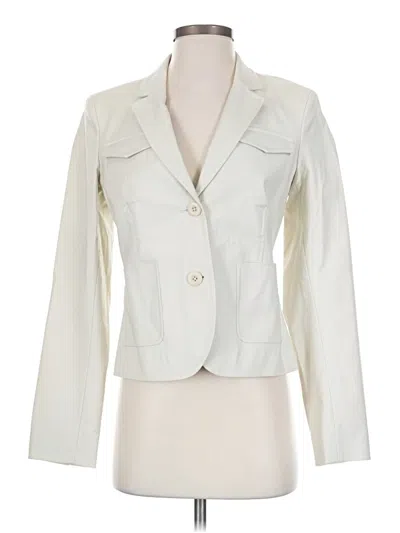 Calvin Klein Blazer Jacket In Ivory