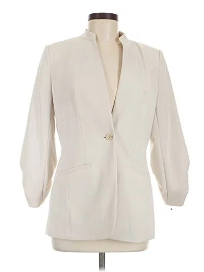 Pre-owned Calvin Klein Blazer Jacket In Ivory