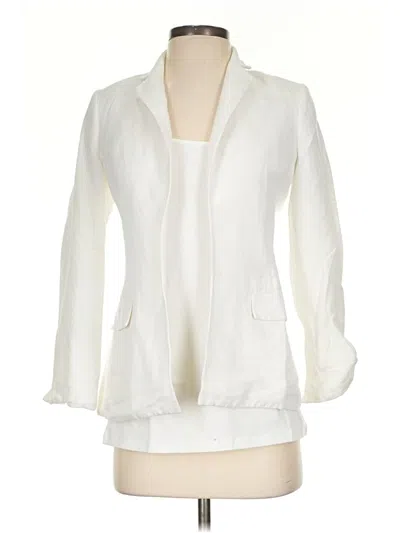 Pre-owned Calvin Klein Blazer Jacket In Ivory