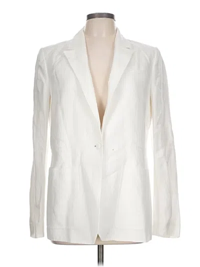 Pre-owned Calvin Klein Blazer Jacket In Ivory