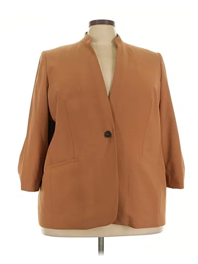 Pre-owned Calvin Klein Blazer Jacket In Tan
