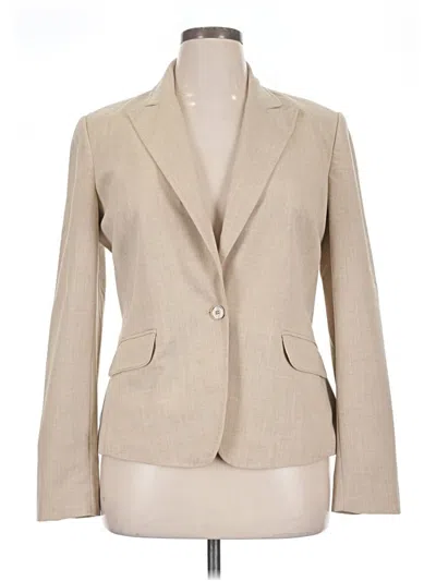 Pre-owned Calvin Klein Blazer Jacket In Tan