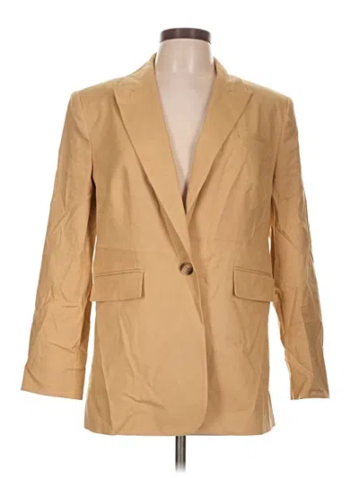 Pre-owned Calvin Klein Blazer Jacket In Tan