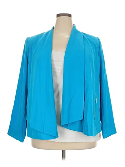 Pre-owned Calvin Klein Blazer Jacket In Teal