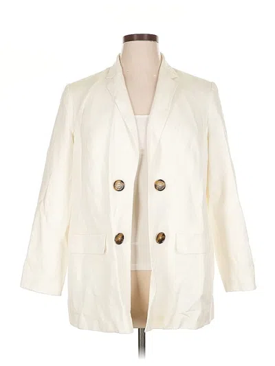 Pre-owned Calvin Klein Blazer Jacket In White