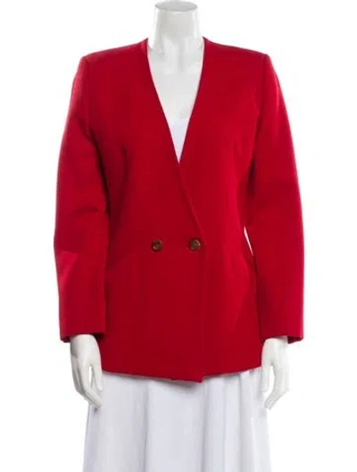 Pre-owned Calvin Klein Blazer In Red