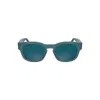 Calvin Klein Blue Acetate Women Sunglass In Green