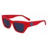 Calvin Klein Blue Cat Eye Unisex Sunglasses Ckj23641s 600 50