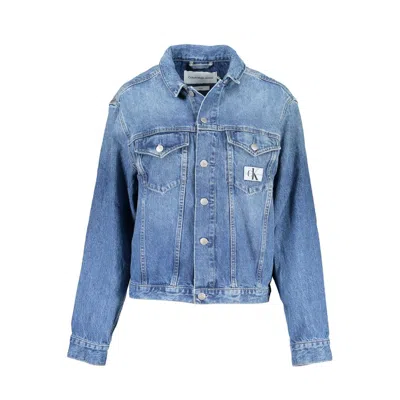Calvin Klein Blue Cotton Jackets & Coat