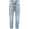 Calvin Klein Light Blue Cotton Men Jeans In Blue