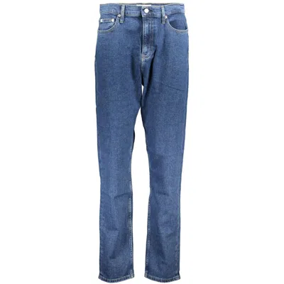 Calvin Klein Cotton Jeans & Women's Pant In Blue