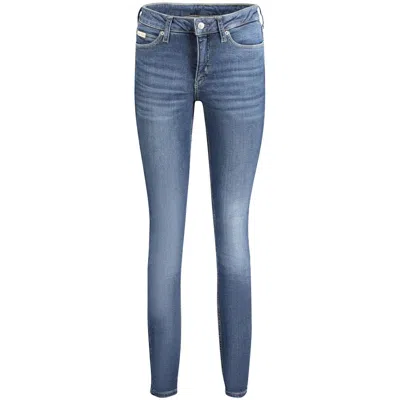 Calvin Klein Cotton Jeans & Women's Pant In Blue