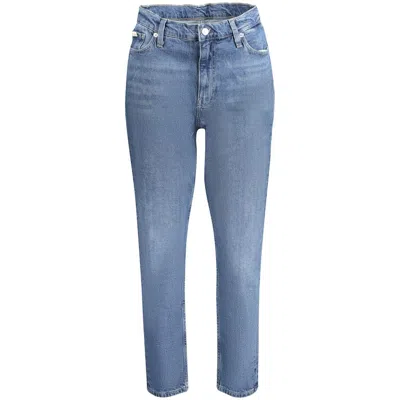 Calvin Klein Cotton Jeans & Women's Pant In Blue