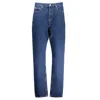 Calvin Klein Blue Cotton Jeans & Pant In Blue