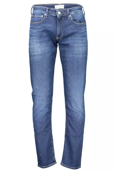 Calvin Klein Blue Cotton Jeans & Pant