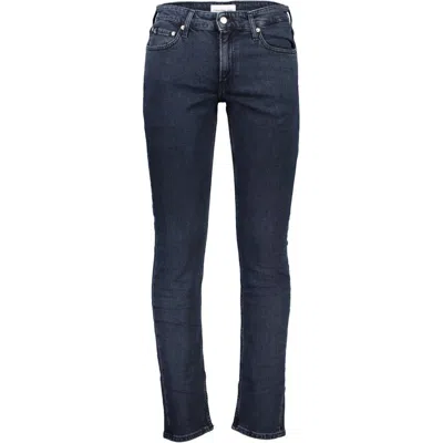 Calvin Klein Blue Cotton Jeans & Trouser