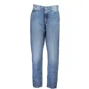 Calvin Klein Elevated High-waisted Washed Jeans In Blue