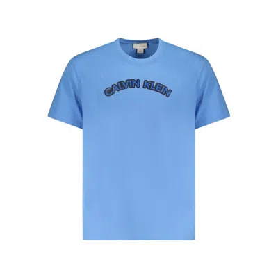 Calvin Klein Blue Cotton Men Men's T-shirt