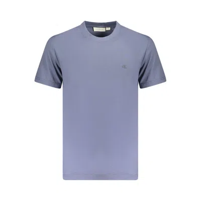 Calvin Klein Blue Cotton Men T-shirt