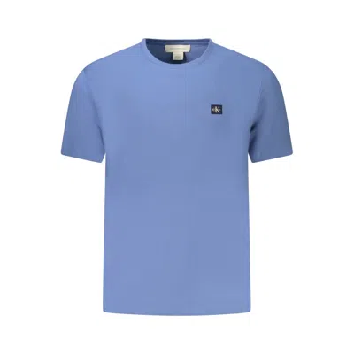 Calvin Klein Blue Cotton Men T-shirt