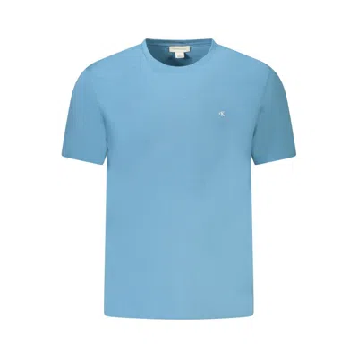 Calvin Klein Blue Cotton Men T-shirt