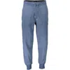 Calvin Klein Blue Cotton Pant In Blue
