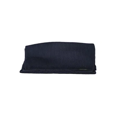 Calvin Klein Blue Cotton Scarf