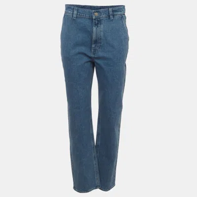 Pre-owned Calvin Klein Blue Denim High Rise Misha Jeans S/waist 30"