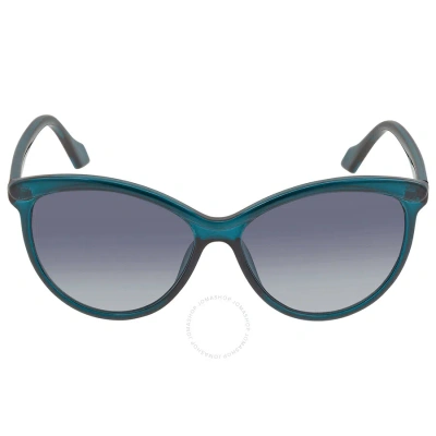 Calvin Klein Blue Gradient Cat Eye Ladies Sunglasses Ck19534s 430 58