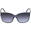 Calvin Klein Blue Gradient Oversized Ladies Sunglasses Ck20518s 410 60 In Blue