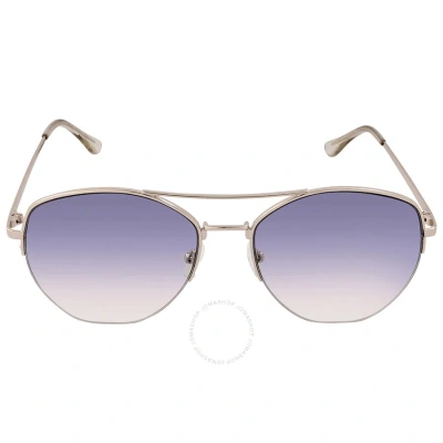 Calvin Klein Blue Gradient Pilot Ladies Sunglasses Ck20121s 717 57