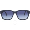 Calvin Klein Blue Gradient Rectangular Men's Sunglasses Ckj21631s 400 56 In Blue