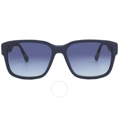 Calvin Klein Blue Gradient Rectangular Men's Sunglasses Ckj21631s 400 56