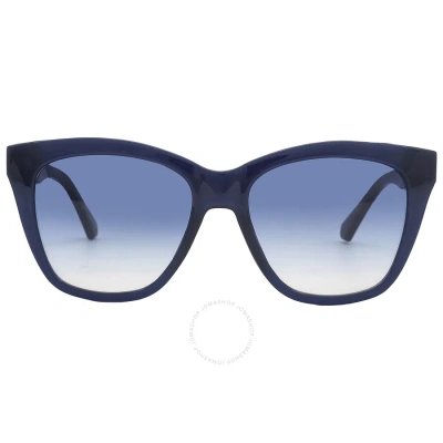 Calvin Klein Blue Gradient Square Ladies Sunglasses Ckj22608s 400 54
