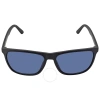 Calvin Klein Blue Rectangular Men's Sunglasses Ck20520s 001 57 In Blue
