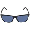 Calvin Klein Blue Rectangular Men's Sunglasses Ck20520s 001 57 In Green