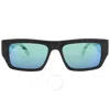 Calvin Klein Blue Rectangular Unisex Sunglasses Ckj22635s 001 54 In Black / Blue