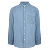 Calvin Klein Button-up Shirt In Blue