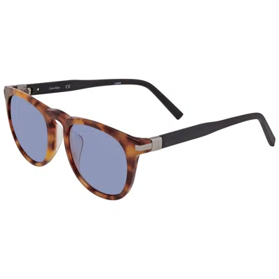 Calvin Klein Blue Square Men's Sunglasses Ck4328sa 211 5320 In Brown