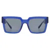 Calvin Klein Blue Square Unisex Sunglasses Ckj23622s 400 53 In Blue
