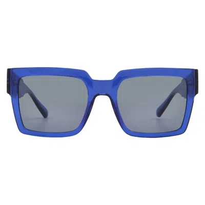 Calvin Klein Blue Square Unisex Sunglasses Ckj23622s 400 53