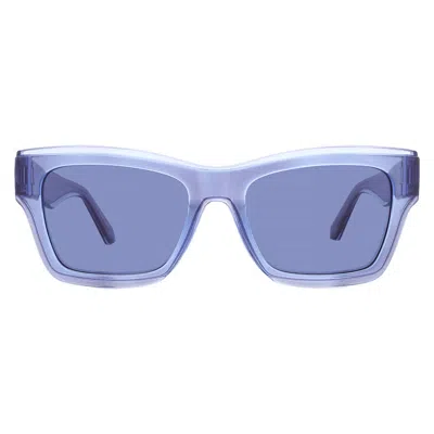 Calvin Klein Blue Square Unisex Sunglasses Ckj24609s 400 53