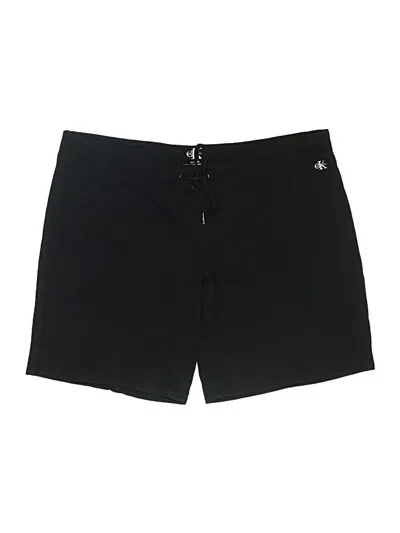 Pre-owned Calvin Klein Board Shorts In Black
