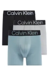 Calvin Klein Bold Logo 3-pack Boxer Briefs In Multi