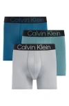 Calvin Klein Bold Logo 3-pack Boxer Briefs In Multi