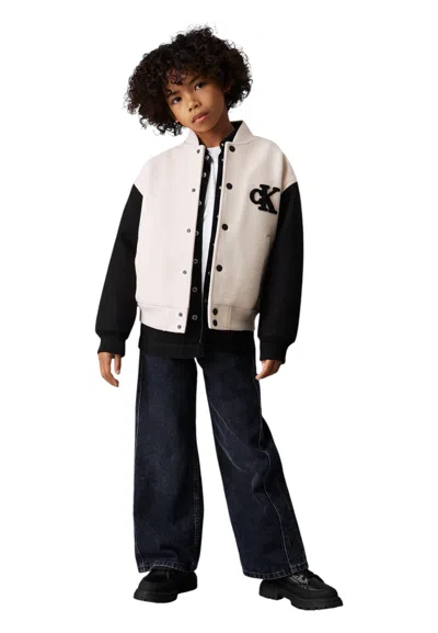 Calvin Klein Kids' Bomber Jacket Baby Unisex  In Black