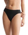 Calvin Klein Women's Bonded Flex Thong Underwear Qd3958 In Black