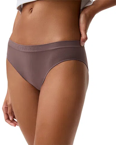 Calvin Klein Bonded Flex Bikini In Brown