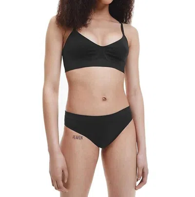 Calvin Klein Bonded Flex Lightly Lined Bralette In Black